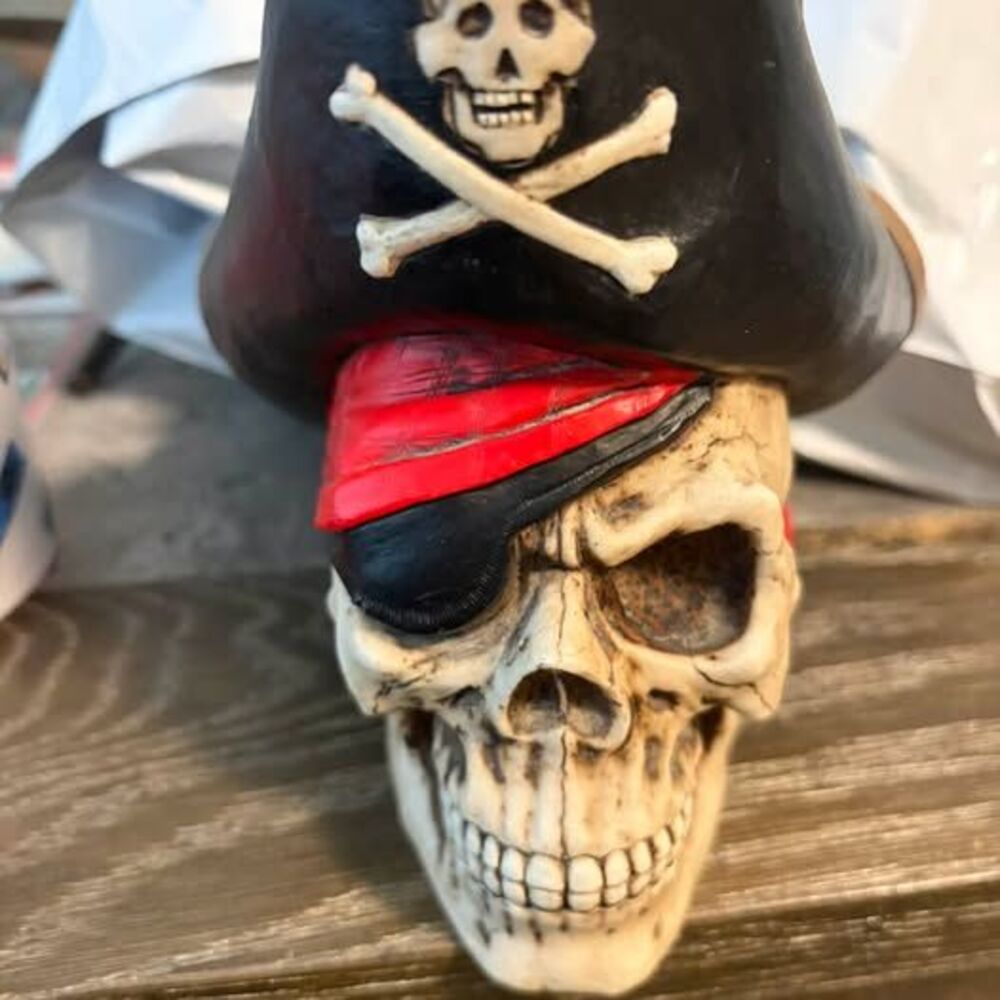 2000 Summit Collection Pirate Skull Coin Bank